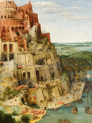 Pieter Bruegel the Elder, Tower of Babel, 1563, detail